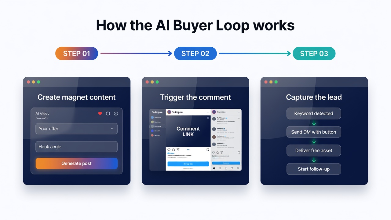 Create magnet content, trigger comments, capture leads